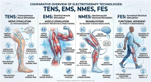 TENS Vs EMS Vs NMES Vs FES: Understanding The Differences